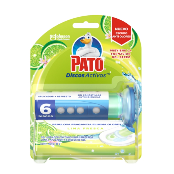 Pato Discos Activos Lima Fresca Aplicador Repuesto 38Gr