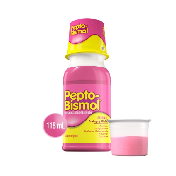 Pepto Bismol Subsalicilato De Bismuto Suspensión X 118Ml Farmadon