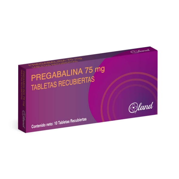Pregabalina 75Mg X 10 Tabletas Land