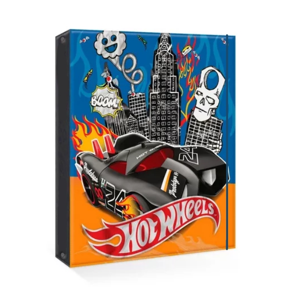 Primavera Carpeta 3 Anillos Estampada Con Liga.