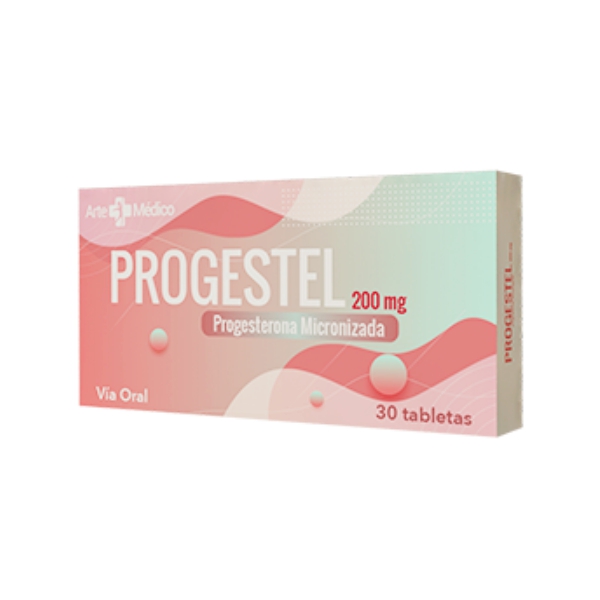Progestel Progesterona 200Mg X 30 Tabletas (Progesterona Micronizada)Arte Médico