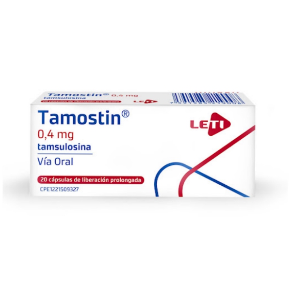 Tamostin Tamsulosina 0.4Mg X 20 Cápsulas Leti