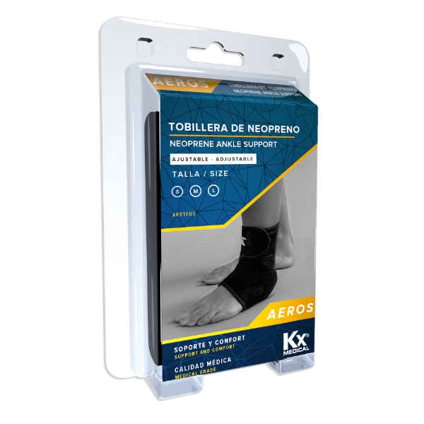 Tobillera Neopreno Ajustable Aeros Talla S Kx Medical