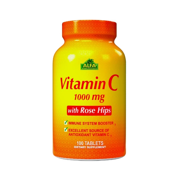 Vitamina C 1000Mg With Rose Hips X 100 Tabletas Alfa