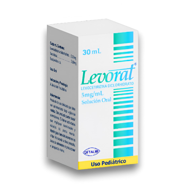 Levorat Levocetirizina Jarabe Pediátrico 5Mg/Ml X 30Ml Oftalmi