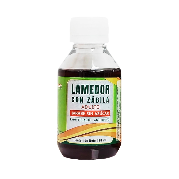Lamedor Con Zabila Jarabe Adulto Sin Azúcar 120Ml Reccettemark