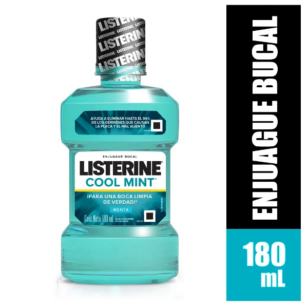 Listerine Enjuague Bucal Cool Mint 180Ml