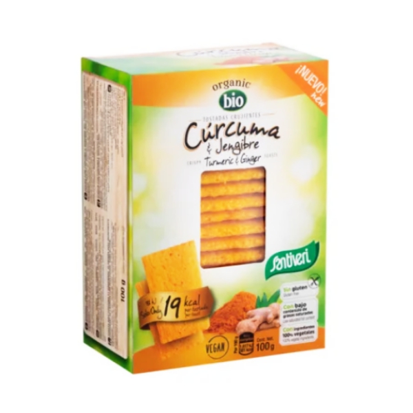 Santiveri Tostadas Crujientes Curcuma/Jengibre 100Gr.