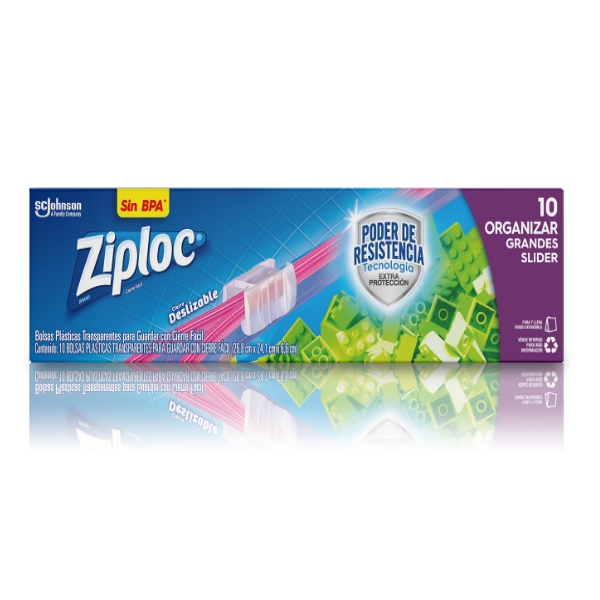 Sc-Johnson Ziploc Organiza Grandes (26,8Cmx24.1Cm) 10 Unidades
