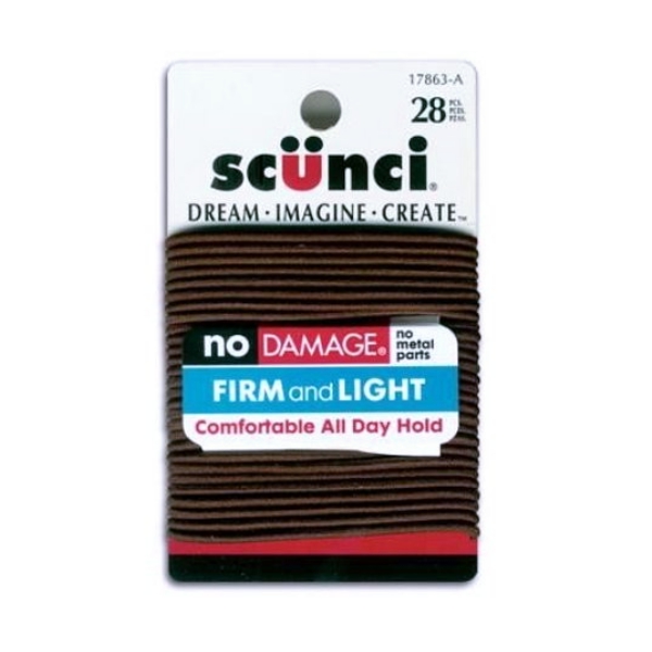 Scunci Set.28 Piezas Colas Elasticas Marron.