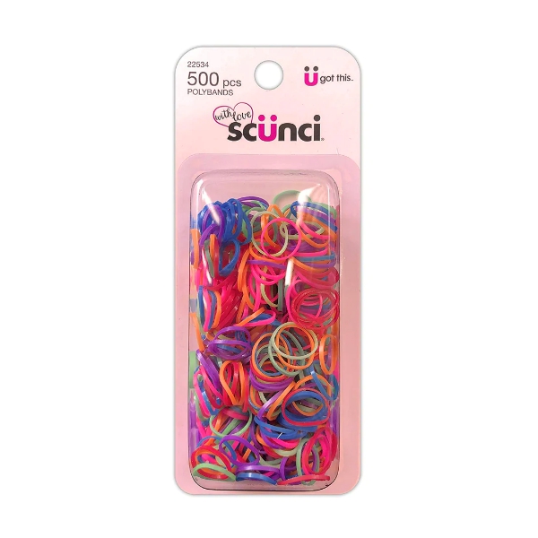 Scunci Set.500 Piezas Ligas Para El Cabello