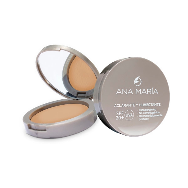 Ana Maria Polvo Facial Compacto Con Ácido Hialurónico Niacinamida 15Gr Tono Natural