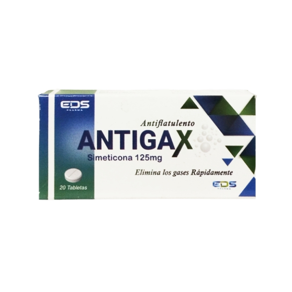 Antigax Simeticona 125Mg X 20 Tabletas Eds