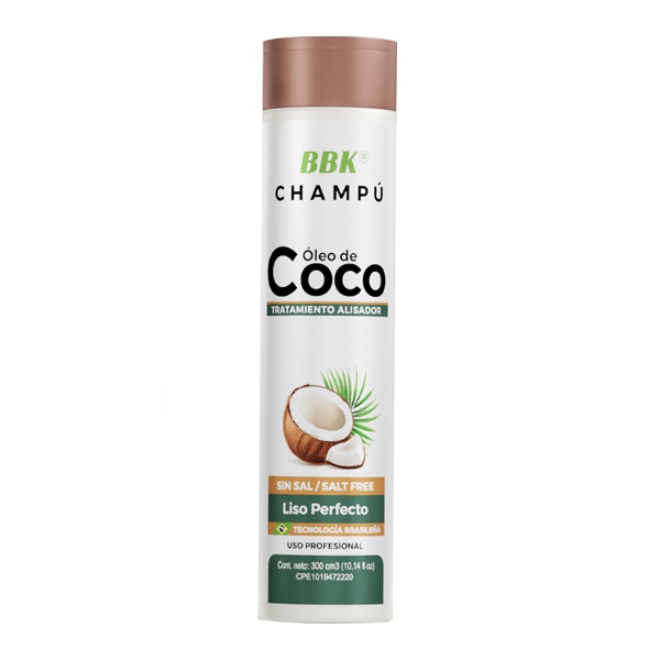 Bbk Champú Oleo De Coco Tratamiento Alisador Sin Sal 300Ml