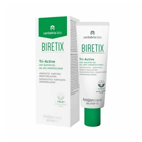 Biretix Tri-Active Gel Anti-Imperfecciones Seborregulador 50Ml - Imagen 2
