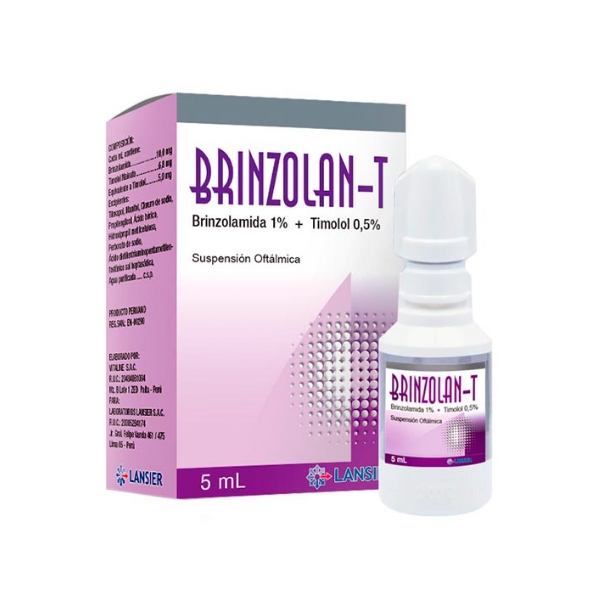 Brinzolan Brimonidina + Timolol Suspensión Oftálmico 1%/0.5% X 5Ml Diema