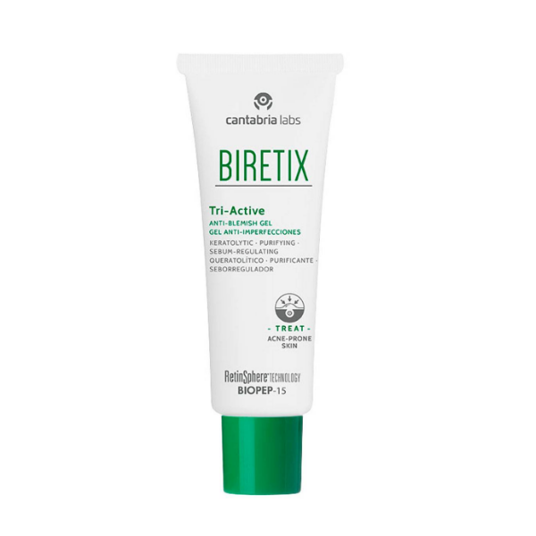 Biretix Tri-Active Gel Anti-Imperfecciones Seborregulador 50Ml