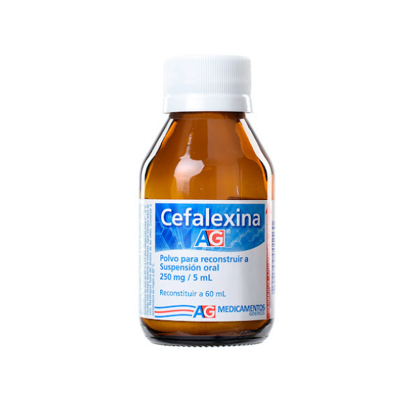 Cefalexina Suspensión Polvo 250Mg/5Ml X 60Ml. Ag