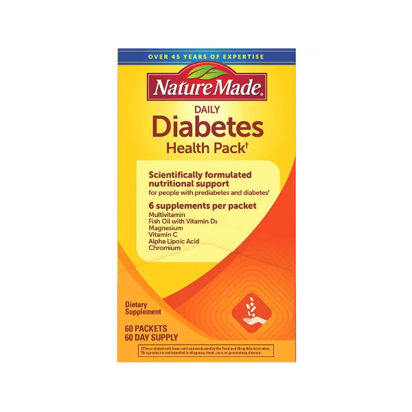 Diabetes Health Pack X 60 Paquetes Nature Made