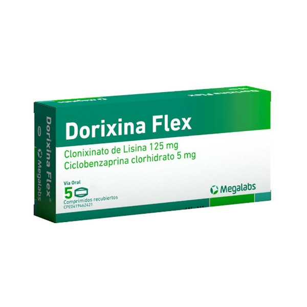 Dorixina Flex 125Mg-5Mg X 5 Comprimidos  Megalabs