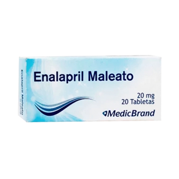 Enalapril 20Mg X 20 Tabletas Medicbrand
