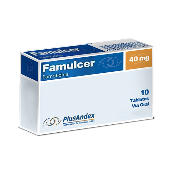 Famulcer Famotidina 40Mg X 10 Tabletas PlusAndex