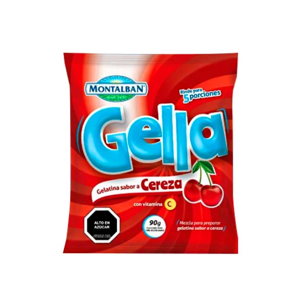 Gella Gelatina Cereza X 90Gr Montalban