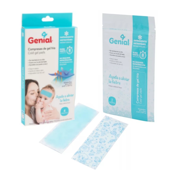 Genial Compresas Gel Frio X 4 Piezas Gn-Hy-3059C4