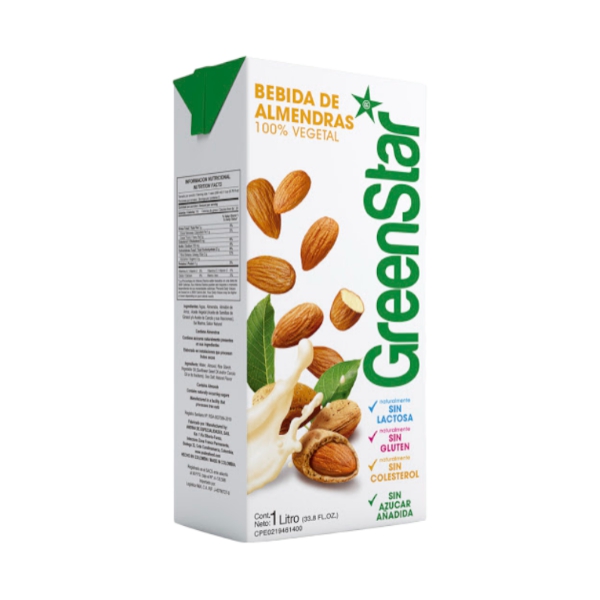 Greenstar Bebida De Almendras S/Lacteos 1Lt