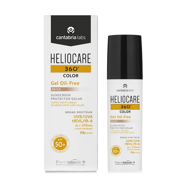 Heliocare 360º Color Gel Oil-Free Protector Solar Tono Beige 50Ml
