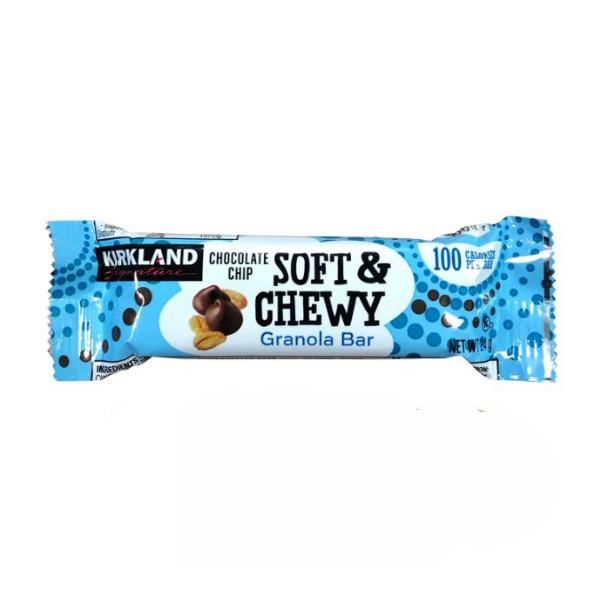 Kirkland Chocolate Chip Chewy Granola Bars - 60 Count Box, 100 Calories Each With Whole Rolled Oats