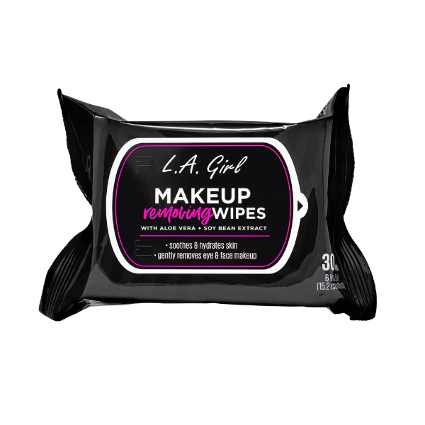 L.A Girls Makeup Removing Wipes Con Aole Vera + Extracto De Soja