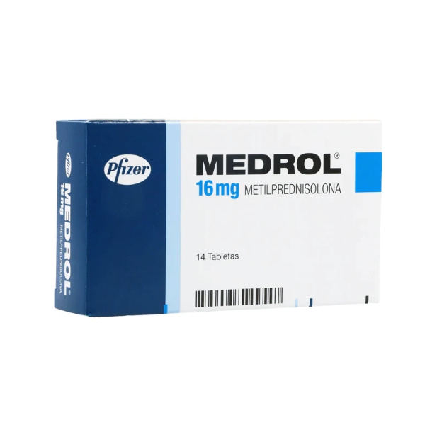 Medrol Metilprednisolona 16Mg X 14 Tabletas Pfizer