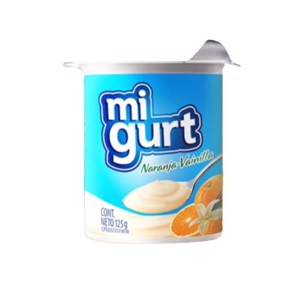 Migurt Yogurt Naranja Vainilla X 125Gr.