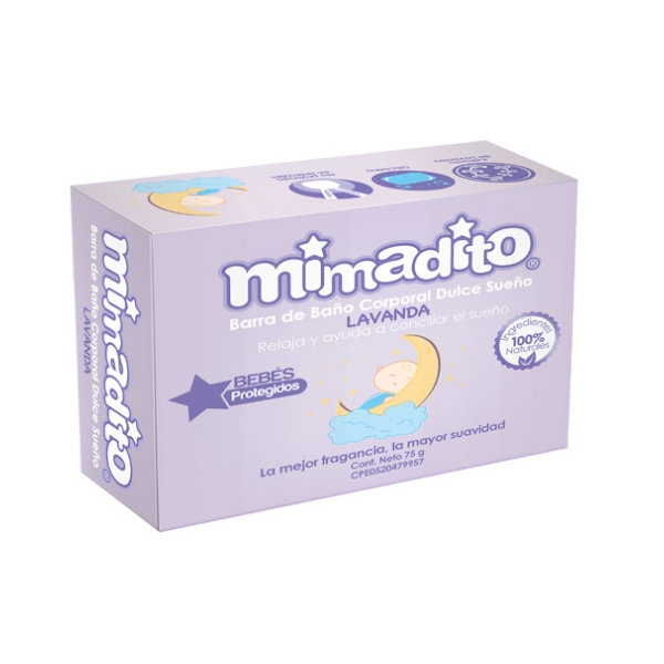 Mimadito Barra De Baño Bebes Lavanda 75Gr
