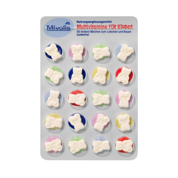 Multivitamínico Fur Kinder Osito X 20 Tabletas Mivolis