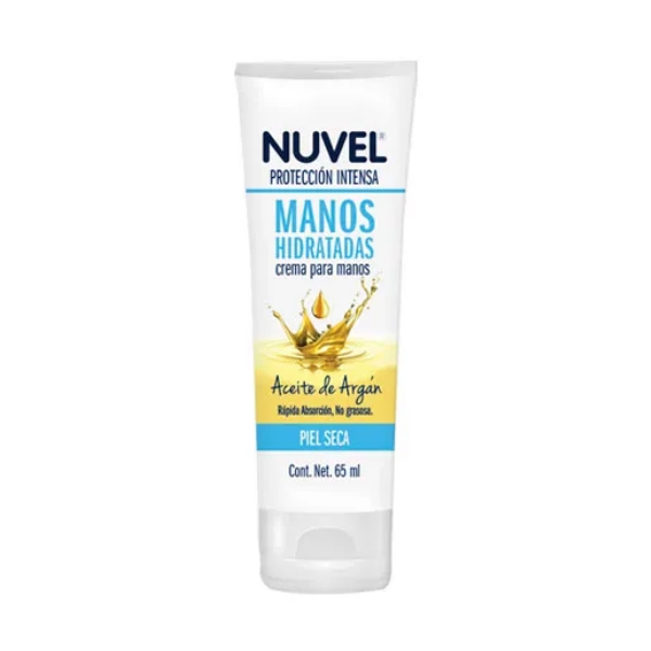 Nuvel Protección Intensa Crema Para Manos Aceite De Argan Piel Seca 65Ml