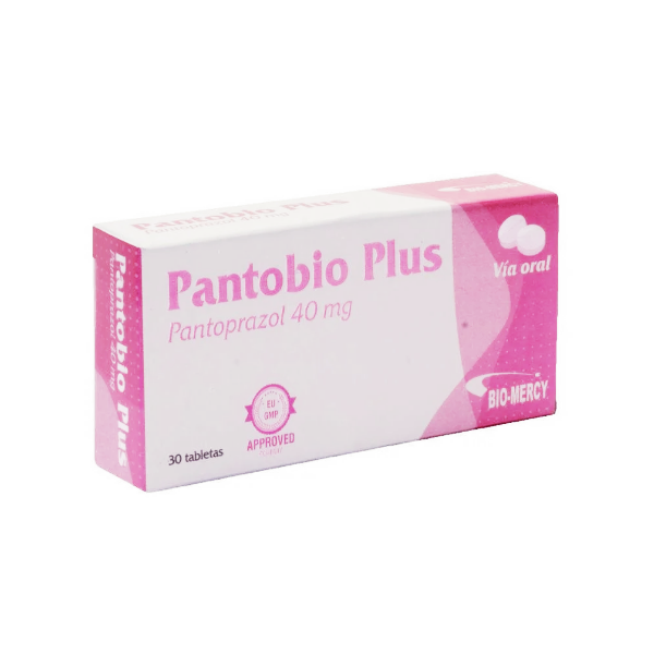 Pantobio Plus Pantoprazol 40Mg X 30 Tabletas Bio Mercy