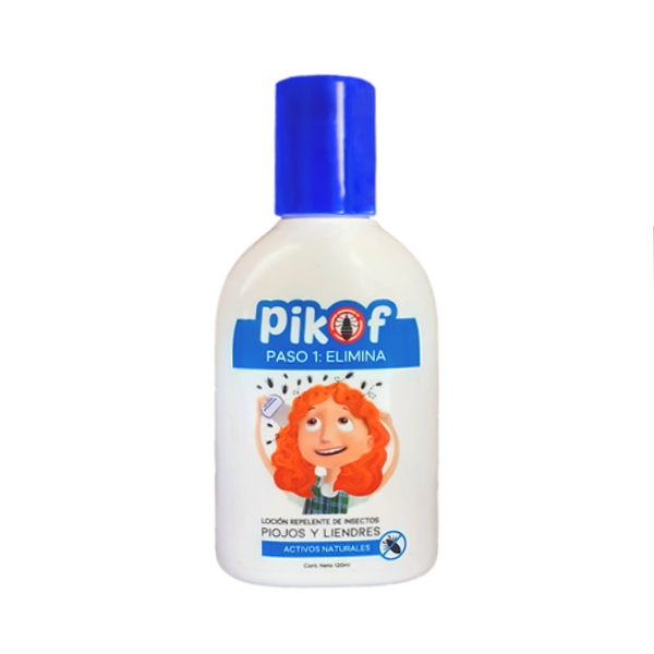 Pikof Paso 1 Repelente Piojos/Liendres Loción 120Ml