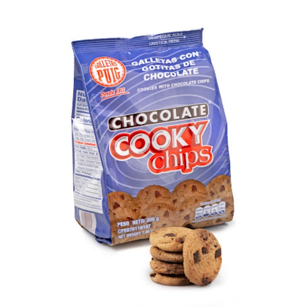 Puig Galletas Cooky Chips Chocolate 200Gr.
