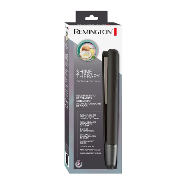 Remington Shine Therapy Plancha 110Mm Ceramica De Coco