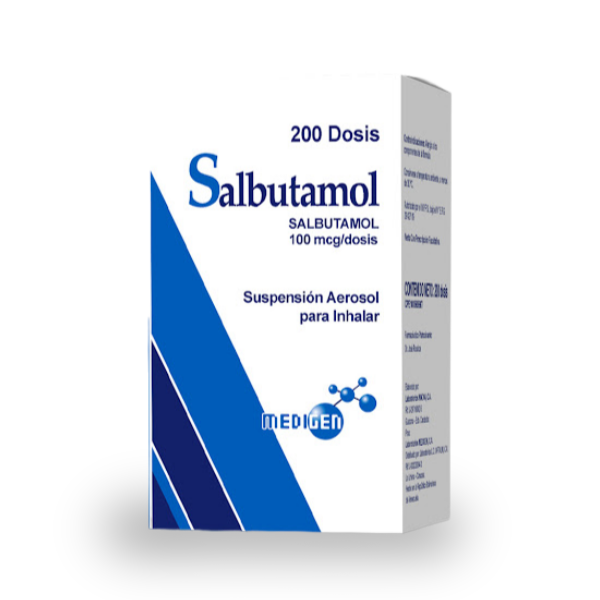 Salbutamol Inhalador 100Mcg/200Dosis Medigen
