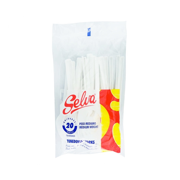 Selva Tenedores Plasticos X 20 Unidades
