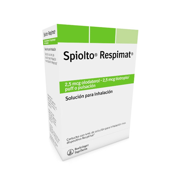 Spiolto Respimat (Olodaterol+Tiotropio) Inhalador 2.5Mcg/2.5Mcg 30Dosis