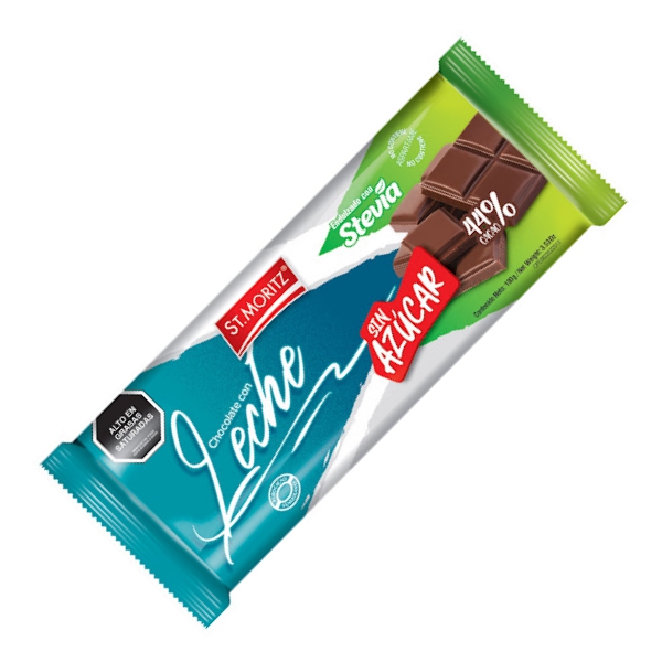 St.Moritz Chocolate Con Leche/Stevia Sin Ázucar 100G