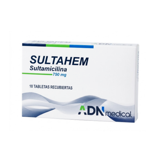 Sultahem Sultamicilina 750Mg X 10 Tabletas Adn Medical
