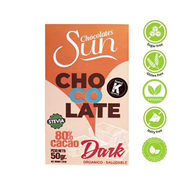 Sun Chocolate Keto/Dark Sin Azúcar 50Gr.