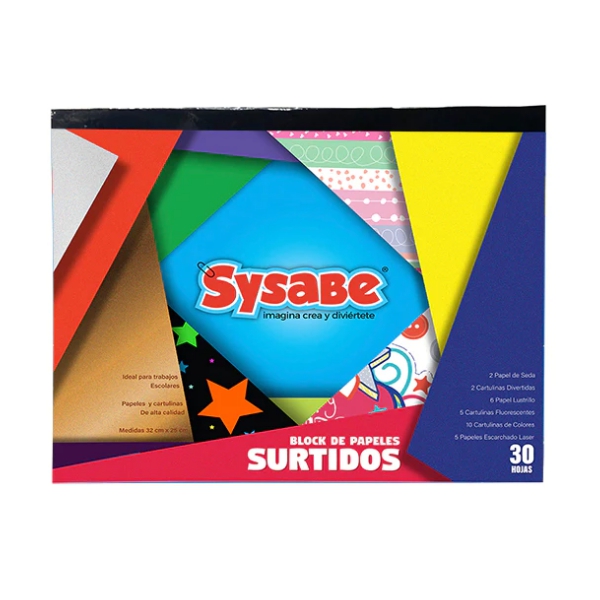 Sysabe Block Papeles Surtidos 08402610