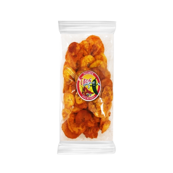 Titos Snacks Platanitos Picante 60Gr.
