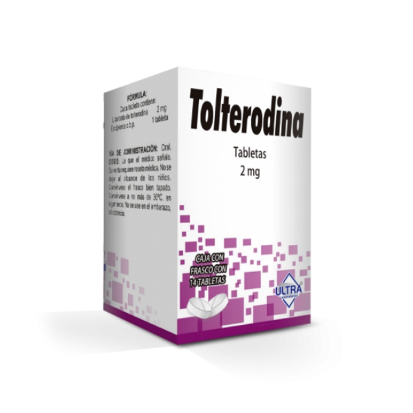 Tolterodina 2Mg X 14 Tabletas Ultra Laboratorios
